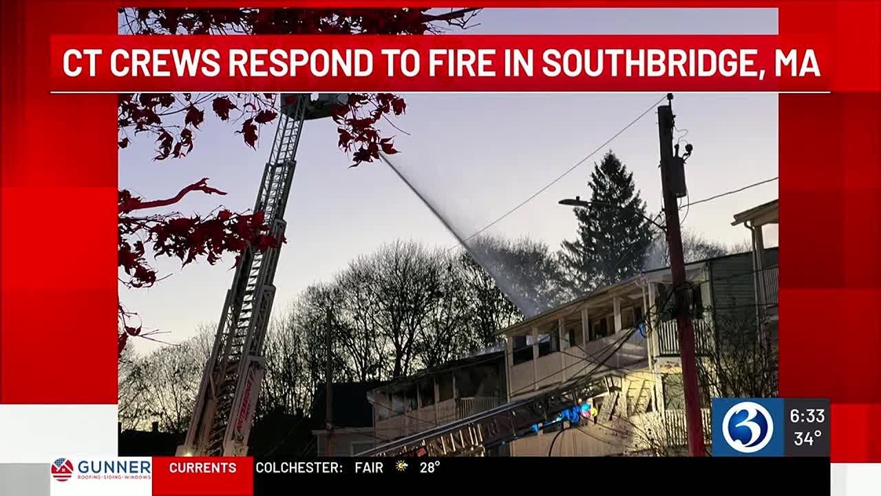 FIRST ALERT DESK: CT crews respond to 7-alarm fire in MA - YouTube