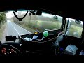 POV Drive UK - DAF xf 106 460 - Country road and narrow streets of small town