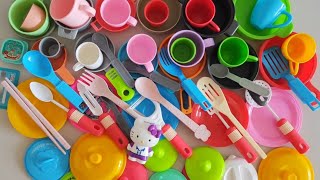 4 Minutes Satisfying with Unboxing Hello Kitty Kitchen ASMR | Miniature Kitchen Collection toys
