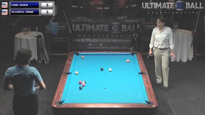 Karen Corr v Vivian Villareal Ultimate 10 Ball Cha...