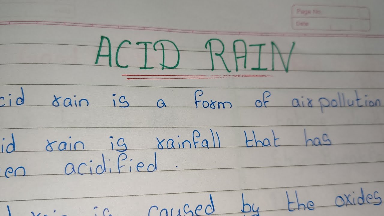 10 Lines on Acid Rain / Essay on Acid Rain in english/ Few Sentences