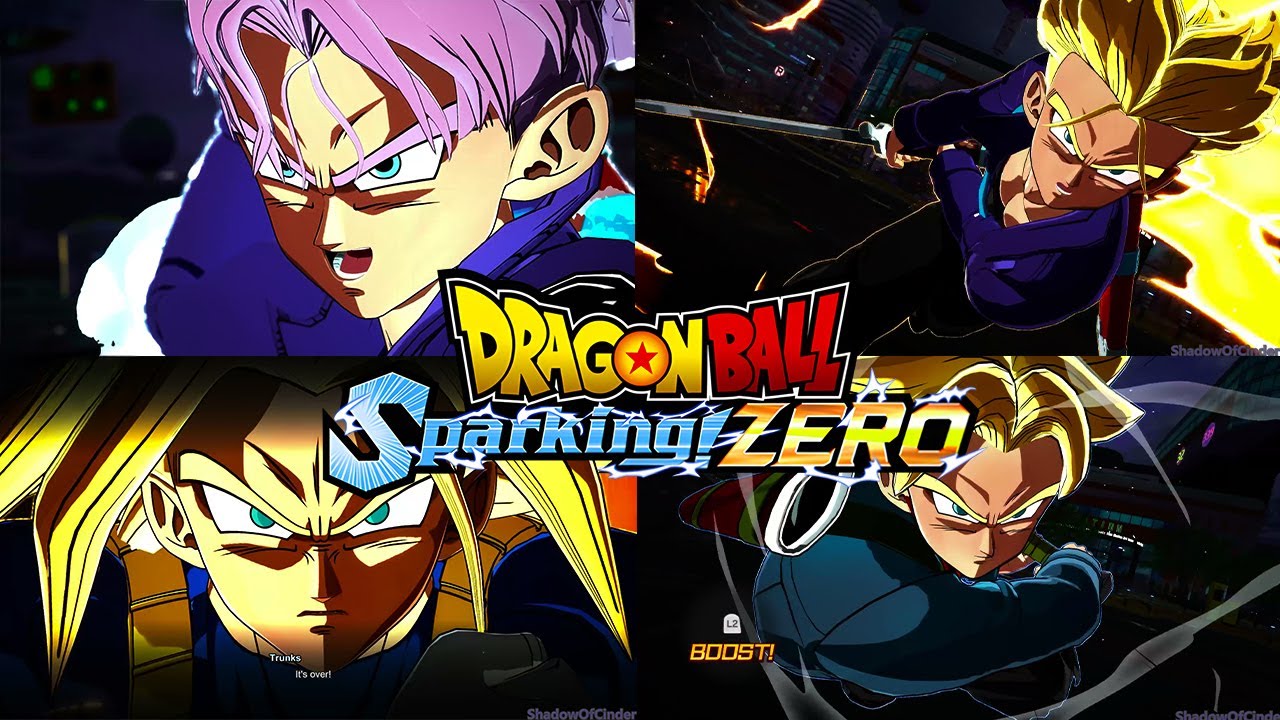 Dragon Ball Sparking Zero All Trunks Super and Ultimate Attacks - YouTube