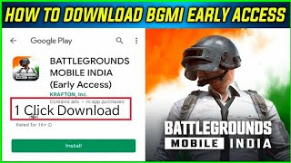 1 Click Download | Battlegrounds Mobile India | How to Download BGMI Early Access screenshot 5