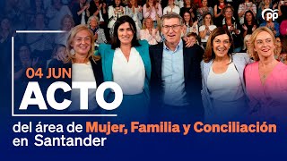 🔵DIRECTO: Feijóo interviene en un acto monográfico del área de Mujer, Familia y Conciliación