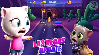 Talking Tom Gold Run Las Vegas Update🌆 ┃ Angela vs Boss Gameplay screenshot 4
