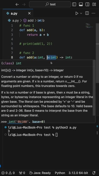 Python TYPE HINTS Explained #python #programming - YouTube