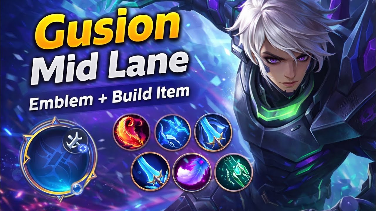 Gusion Mid Lane OP! Sekali Combo, Musuh Nggak Sempat Kabur 😱🔥 | Mobile Legends,