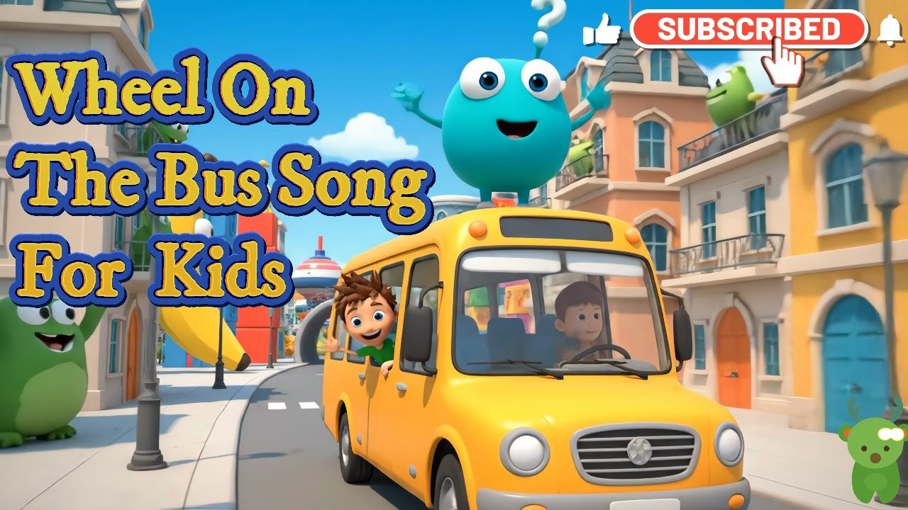 Wheels on the Bus Song for Kids 🎶 | Fun Nursery Rhyme for Toddlers | Sing Along & Dance!