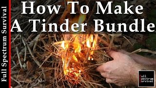 How To Start A Fire In Under 3 Minutes - With A Tinder Bundle