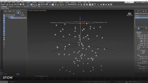 3ds max tutorial- basic particle systems-snow