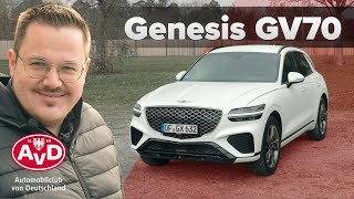 Genesis GV70: Auf den Spuren der deutschen Premiummarken | AvD Fahrberichte