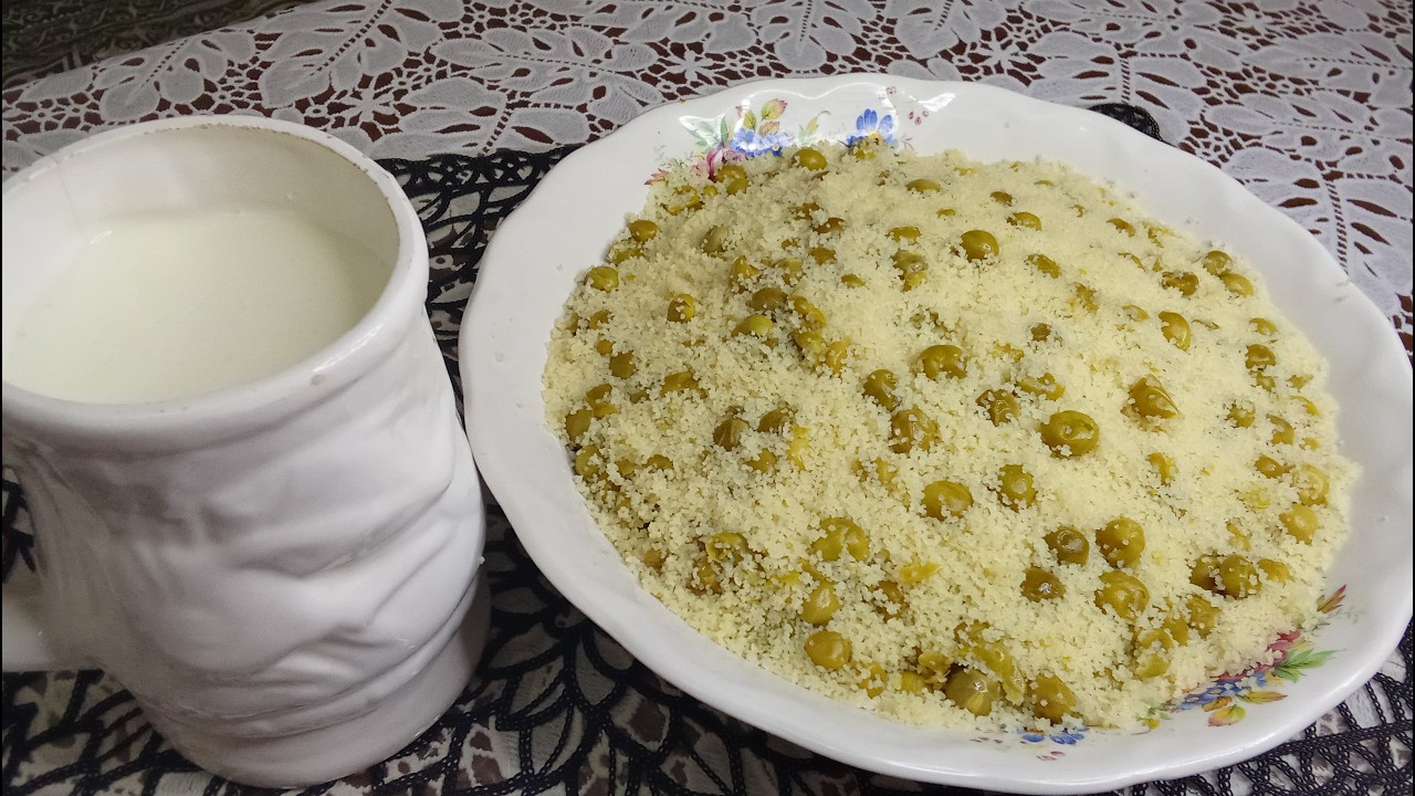 طعام الهمة💥مسفوف بالجلبانة 🫛 باللبن ولا رايب بزاف بنين ميتشبعش 