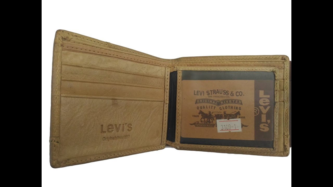 levi's genuine leather wallet