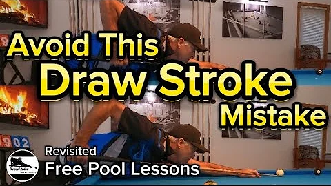 How to stop miscuing draw shots (free Pool lessons)