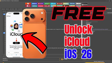 iOS 26 iPhone,iPad iCloud Unlocking Without Apple ID Account By Unlock Tool Open Menu FMI OFF iOS 26