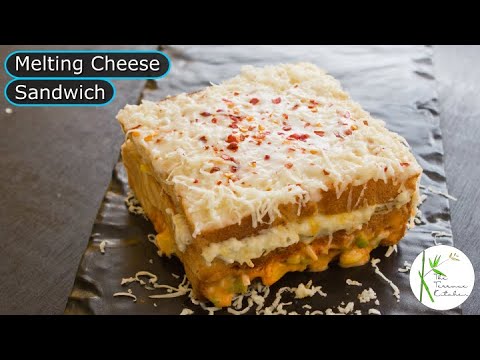  Triple Layer Melting Cheese Sandwich without Oven | Cafe Style Cheese Sandwich ~ The Terrace Kitchen
