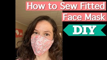 DIY Fitted Fabric Face Mask with Nose wire and Filter Pocket