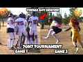 I GOT AN INTERCEPTION AND THINGS GOT HEATED!😳😡Semi Pro 7ON7 Tournament *GAMES 1 & 2*