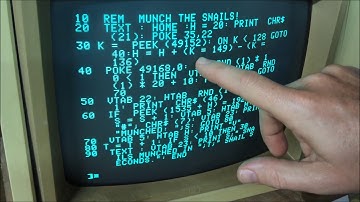 My Apple IIe: A simple text based arcade game in Applesoft Basic
