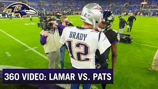 360-Degree View of Lamar Jackson's Game vs. the New England Patriots | Baltimore Ravens