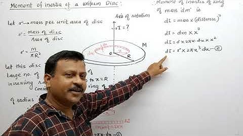 ROTATIONAL DYNAMICS L20 MOMENT OF INERTIA OF DISC DERIVATION OF FORMULA OF MOMENT OF INERTIA OF DISC
