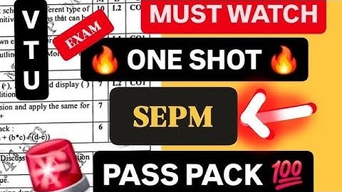 SEPM SUPER IMP 2026 VTU💯🤩| BCS501 Model Paper Solutions + PYQs | 22 Scheme VTU 5th SEM CSE #vtu #cse