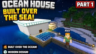 Built a House Over the Ocean in Minecraft PE Beta! 🌊🏠 | Part 1