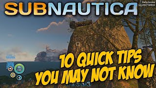 10 Quick Tips You May Not Know For Subnautica - Subnautica Tips & Tricks
