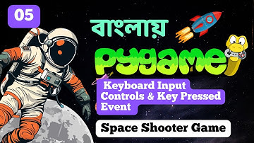 Pygame Bangla Tutorial - Keyboard Input & Key Pressed Events (Episode 5)