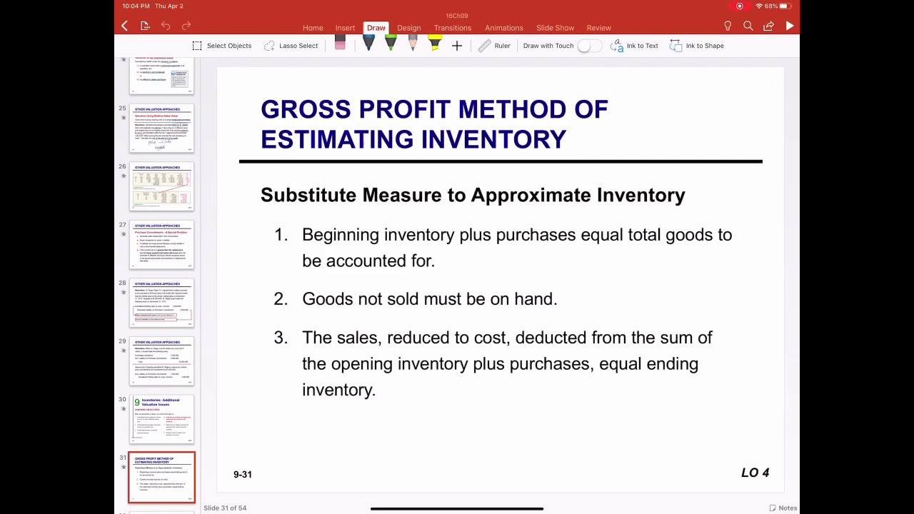 Gross Method (Estimate Inventory) - YouTube