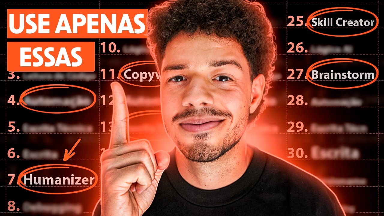 As ÚNICAS SKILLS que você PRECISA USAR no seu CLAUDE CODE - YouTube