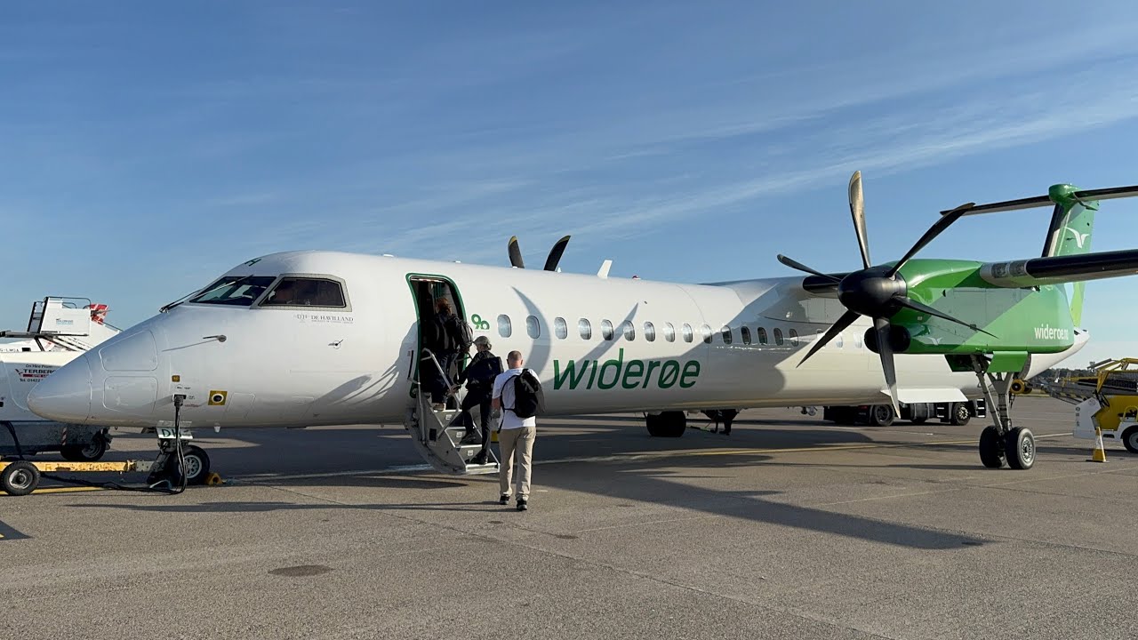 Wideroe | De Havilland Canada Dash 8-400 | LN-WDH | Aberdeen to Bergen | Full Flight