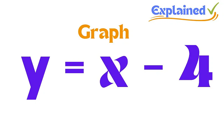 How to Graph y = x - 4
