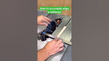 How to accurately align a tablesaw #woodworkingtools  #diy #tools
