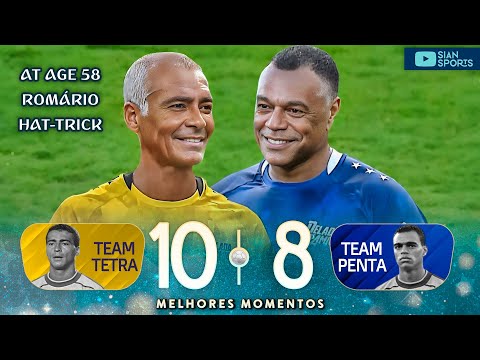 AT AGE 58, ROMÁRIO SCORES HAT-TRICK! PUT A SHOW WITH THE RIGHT TO A BEAUTIFUL GOAL