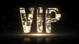 Gold Vip 3D Text Background Video | Footage | Screensaver