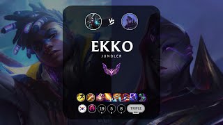 Ekko Jungle vs Bel'Veth  KR Master Patch 14.8