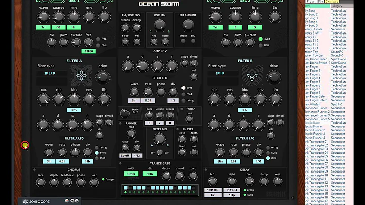 Ocean Swift  Synthesis - Ocean Storm Video 1