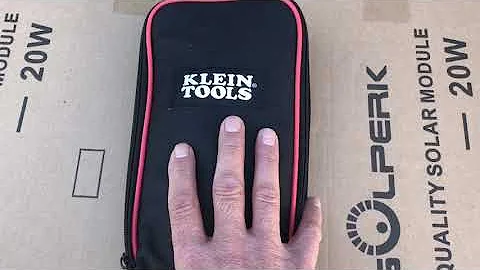 DIY SOLAR ESSENTIAL TOOL-Klein CL800 meter