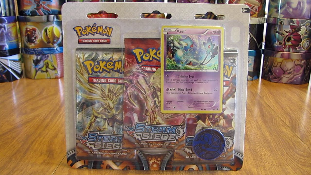 Azelf Steam Siege Blister Pack Opening