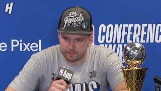 Luka Doncic talks Game 5 Win vs Timberwolves, Postgame Interview