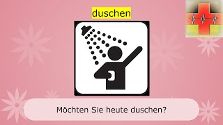 Körperpflege / personal hygiene (Vokabeln) - Deutsch lernen für die Pflege