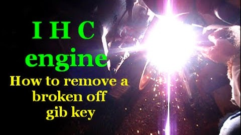 IHC ENGINE / how to remove a gib key / gas engine