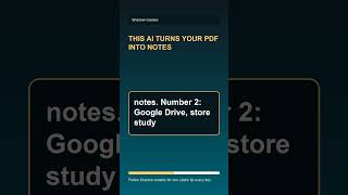 This ai turns your pdf into notes #aitools #coding #studytips #ielts #facts #aiprompts #aitools