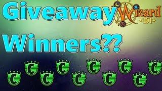 Wizard101: Giveaway Winners!
