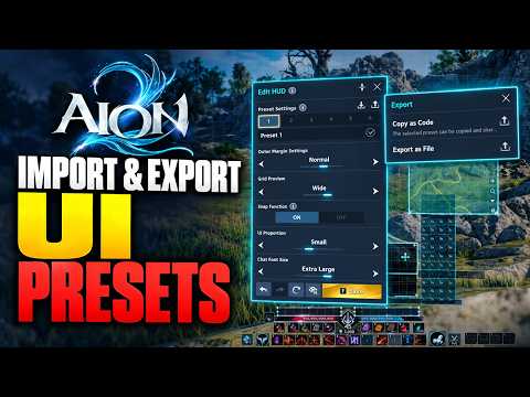 How to Import & Export UI Presets in AION 2 | HUD Guide