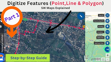 #1 SW Maps: Draw Feature Layer with Multiple Attributes: Point, Line and Polygon || A Complete Guide