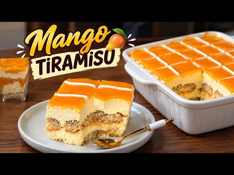 The Ultimate No-Bake Mango Tiramisu (So Easy & Creamy!) by Tiffin Box | Summer Mango Dessert