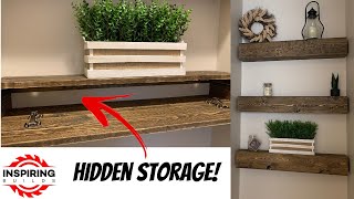 Floating Shelf With Hidden Compartment