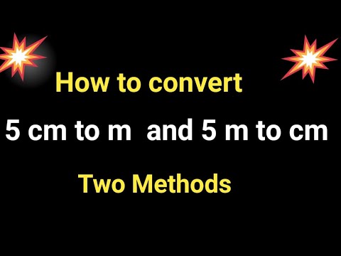 How To Convert 5 Cm To M And 5 M To Cm 5 Cm To M 5 M To Cm Youtube
